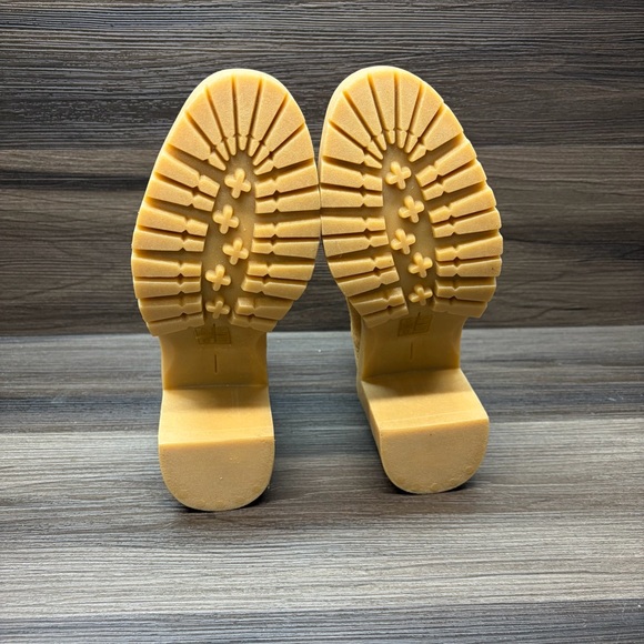 Dolce Vita Celia Tan Suede Chunky Heel Chelsea Ankle Boots 8M - Picture 5 of 7